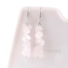 Øreringe Rosakvarts krystal sten Natural Rose Quartz Chips Gemstone Earrings