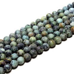 Perler Turkis sten Natural African Turquoise Gemstone Beads