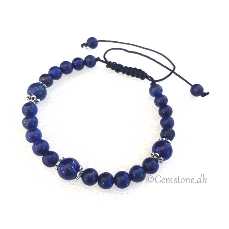 Armbånd Indigo Lapis Lazuli ædelsten Pande Chakra Ajna Gemstone Bracelet