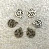 Pentagram Gothic charms vedhæng sølv bronze lav selv smykker