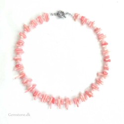 Pink Koral halskæde Natural Pink Coral Necklace