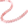 Cherry Quartz facetperler til smykker Natural Crystal Stone Beads