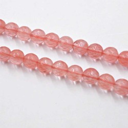 Cherry Quartz facetperler til smykker Natural Crystal Stone Beads