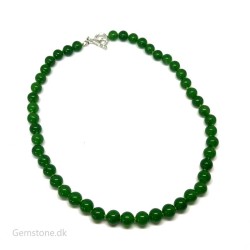Halskæde Jade Grøn krystal sten Knotted Design Natural Green Jade Gemstone Necklace