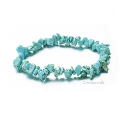 Armbånd Turkis sten Natural Blue Turquoise chips Gemstone Bracelet