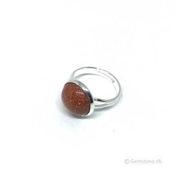 Ring Guldsten (Gold Sandstone, Goldstone) fingerring