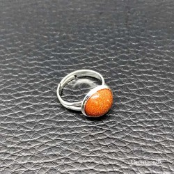 Ring Guldsten (Gold Sandstone, Goldstone) fingerring