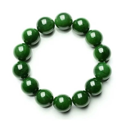 Armbånd Nefrit Jade sten 12mm Natural Green Nephrite Jade Gemstone Bracelet