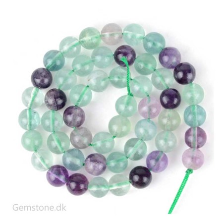Fluorit perler krystal sten Natural Colorful Fluorite Gemstone Beads